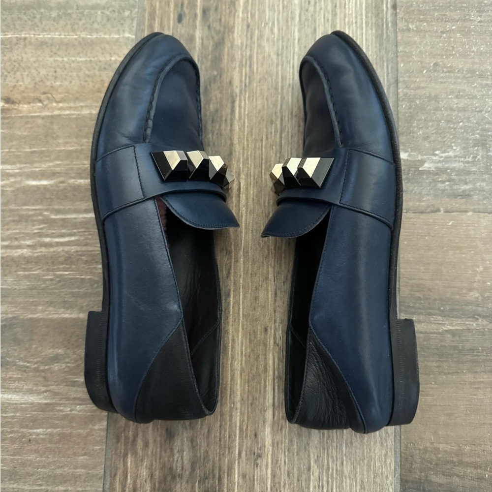 Fendi Leather Studded Loafers size 38.5 - Picture 8 of 10